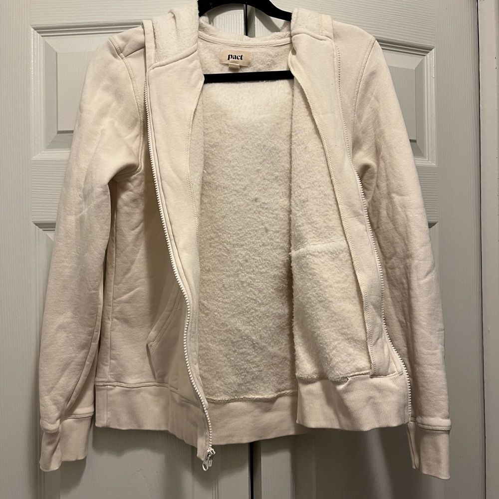 Cream Hooded Jacket